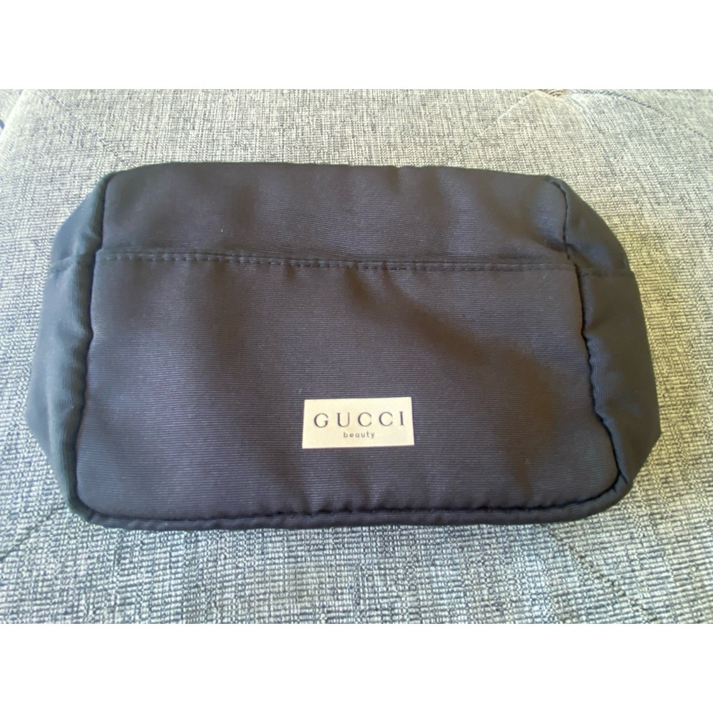 New GUCCI Black Beauty Makeup Pouch Bag Gucci Beauty Collection GWP